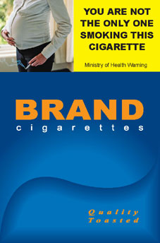 Image of the You are not the only one cigarette packet design - front. 